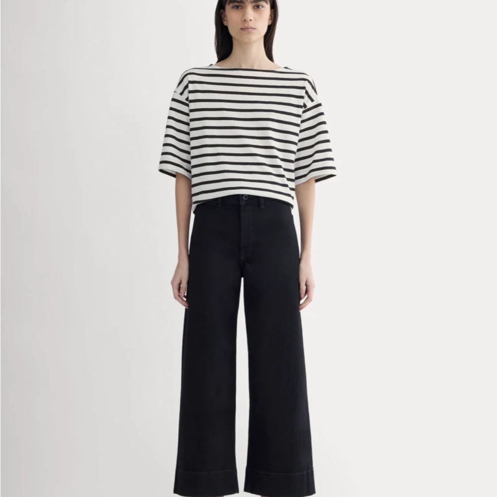Everlane Mariner Crop Wide-Leg Jeans 24